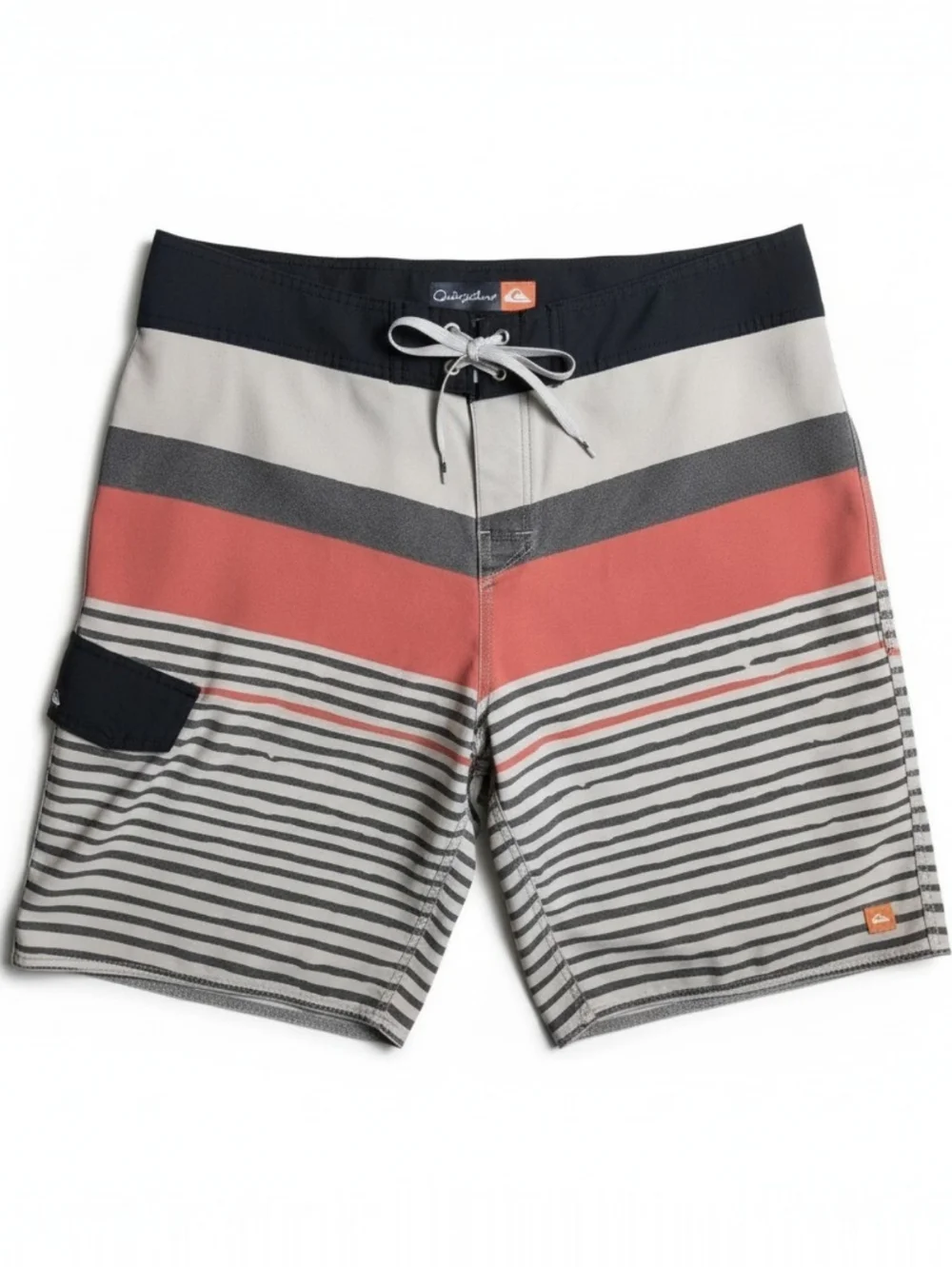 Quiksilver Packable Stripe Board Shorts SZ 34